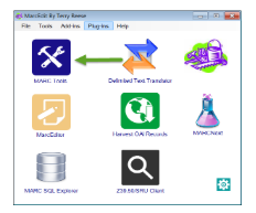 Screenshot of the MarcEdit home screen